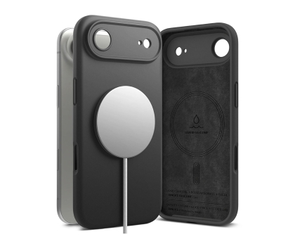 Etui do telefonów Ringke Silicone Magnetic Magsafe do Iphone 17 Air Black 8800328812253